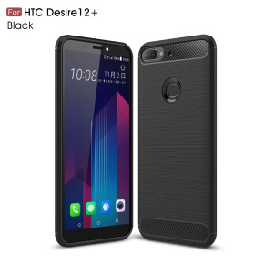 Силиконов гръб ТПУ Карбон за HTC Desire 12 Plus черен